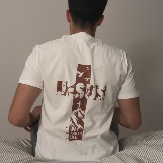 Vidéo t-shirt Jesus The Way Truth Life - Boutique Jesus